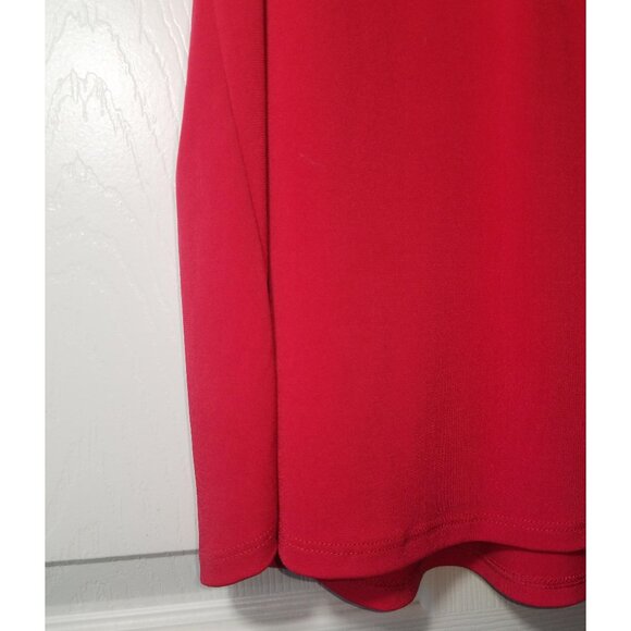 Express Classic Red Ruffle Button Front Stretch Cami Tank Top Size Small - Picture 5 of 6